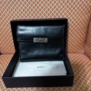 Prada Black Leather Women’s Wallet